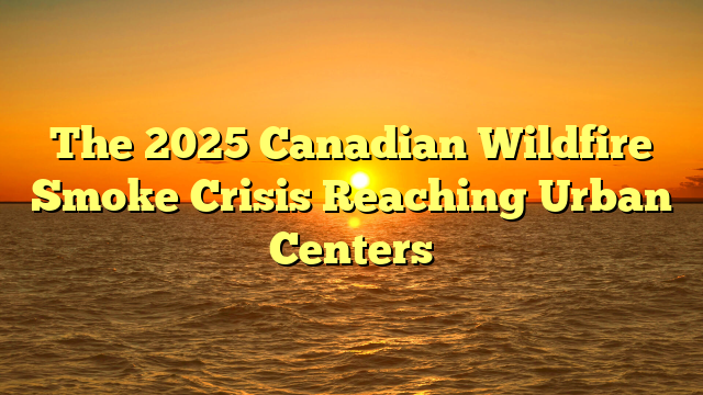 The 2025 Canadian Wildfire Smoke Crisis Reaching Urban Centers